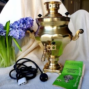 Working Vintage Samovar Traditional Russian Kettle